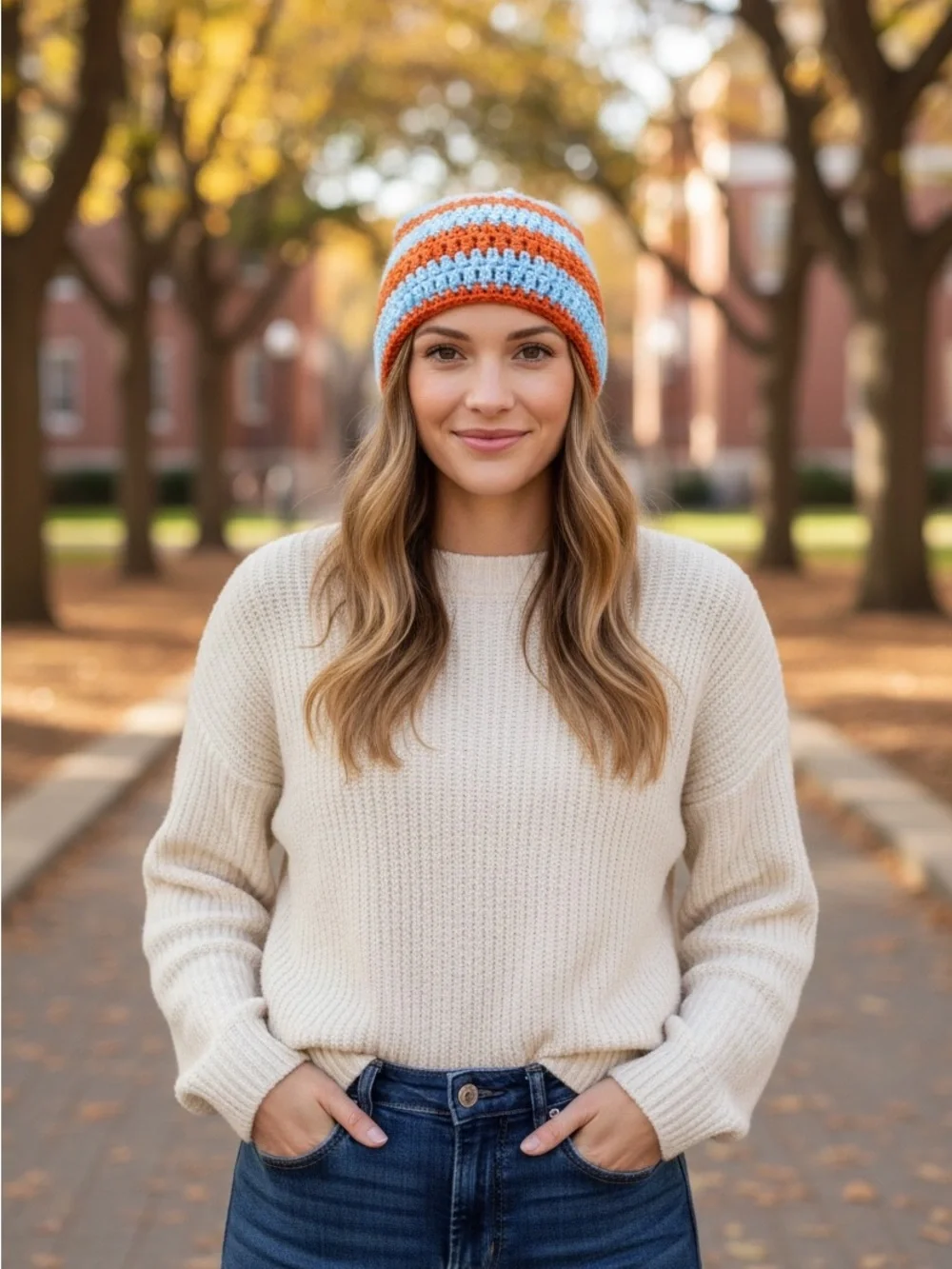 Colorful Beanies | Handmade Campus Collection Hats Set of 3 Hats